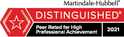 Martindale Hubble Distinguished review badge