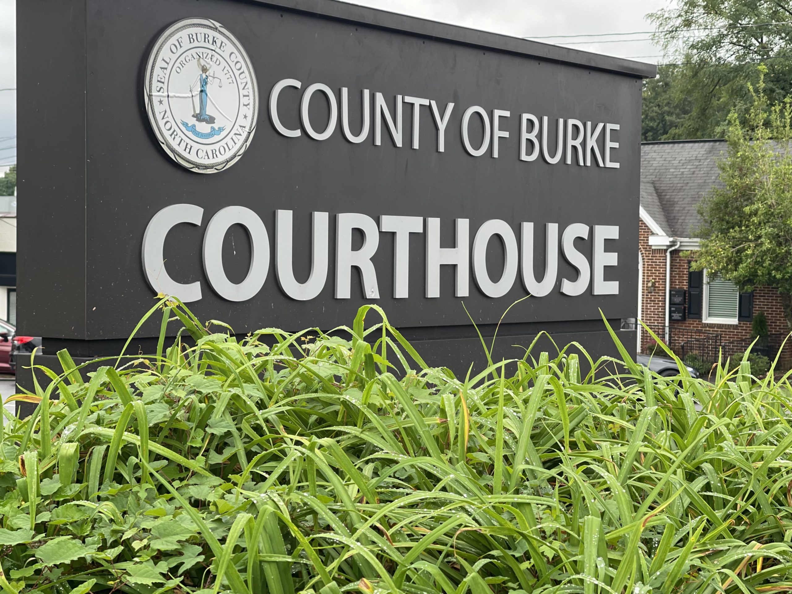 Burke County Courthouse Sign Morganton Criminal Defense Attorneys - Burke Courthouse Sign